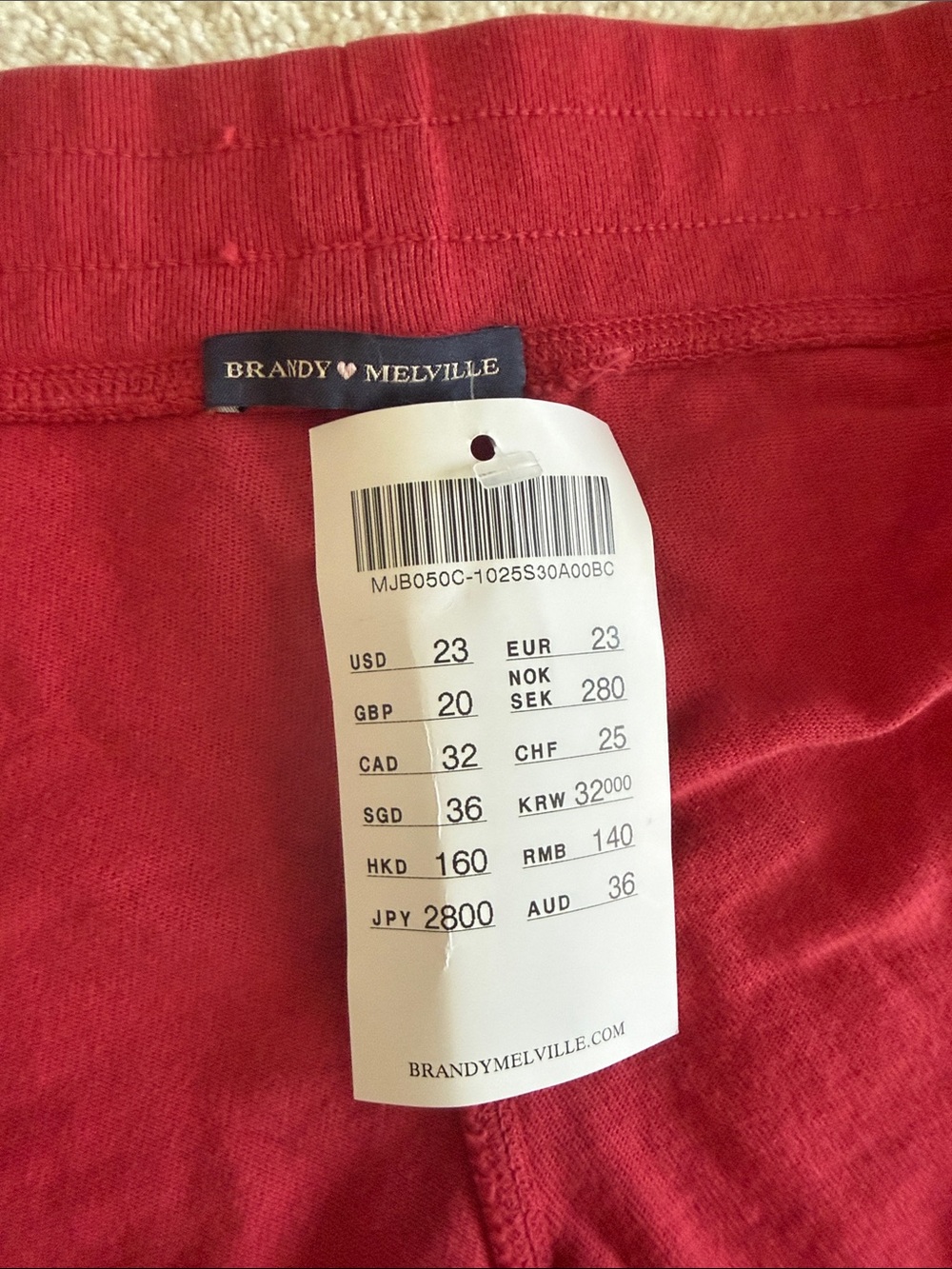 Red Brandy Shorts - Picture 3 of 3